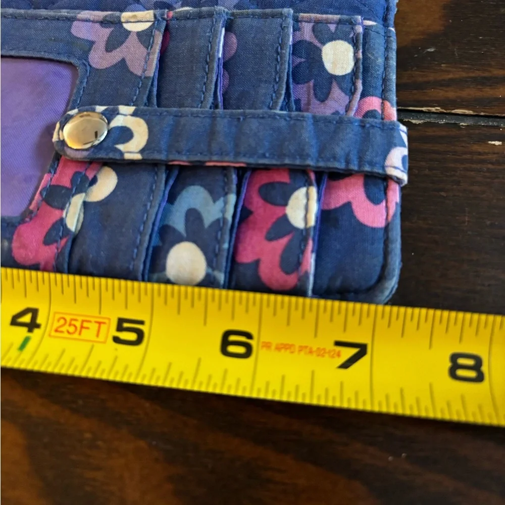 Vera Bradley Floral Purple Wallet - Picture 5 of 6